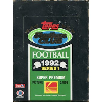 1992 Topps Stadium Club Series 1 Football Hobby Box