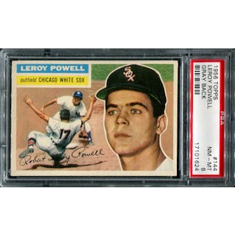 1956 Topps Baseball #144 Leroy Powell PSA 8 (NM-MT) *1624