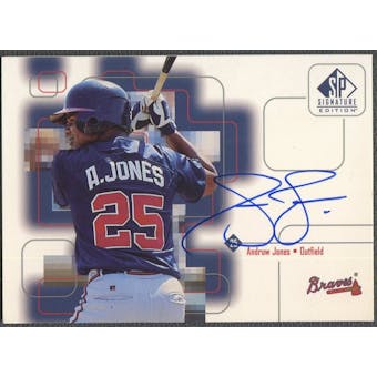 1999 SP Signature #AJ Andruw Jones Auto