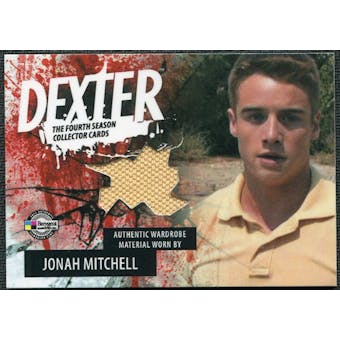 2012 Breygent Dexter Season Four Costumes #CJMY Jonah Mitchell peach shirt