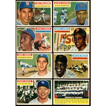 1956 Topps Baseball Near Complete Set (EX+)