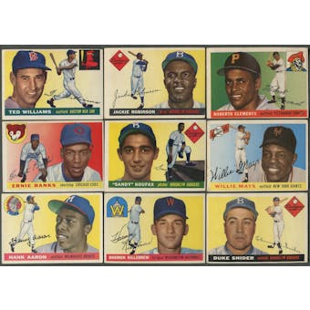 1955 Topps Baseball Partial Set (EX-MT)