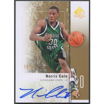 2011/12 SP Authentic #33 Norris Cole Gold Auto #16/25