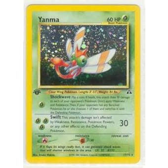 Pokemon Neo Discovery 1st Edition Single Yanma 17/75 - SLIGHT PLAY (SP)