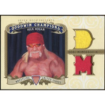 2012 Upper Deck Goodwin Champions Memorabilia Dual #M2HH Hulk Hogan E