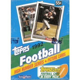 1992 Topps Series 3 Football Wax Box (High #'s)