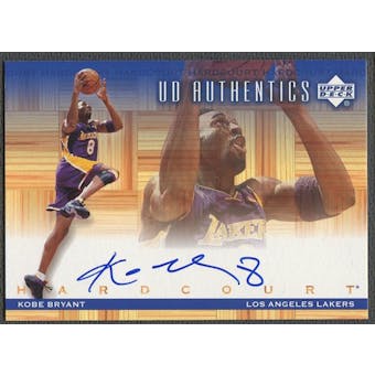 2000/01 Upper Deck Hardcourt #KB Kobe Bryant UD Authentics Auto