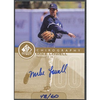 1999 SP Authentic #ML Mike Lowell Chirography Gold Auto #48/60