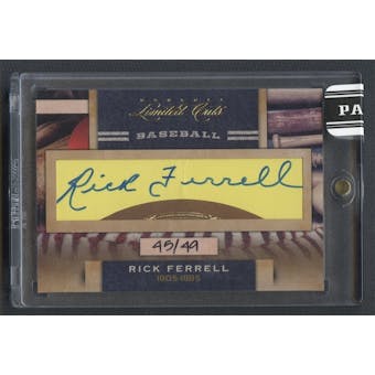 2011 Donruss Limited Cuts #271 Rick Ferrell Auto #45/49