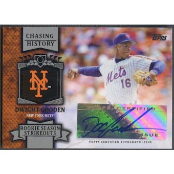 2013 Topps #DG Dwight Gooden Chasing History Auto