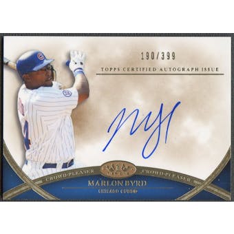 2012 Topps Tier One #MB Marlon Byrd Crowd Pleaser Auto #190/399