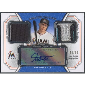 2012 Topps Museum Collection #MS Mike Stanton Jersey Patch Auto #44/50