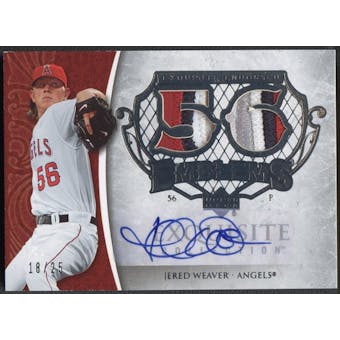 2006 Exquisite Collection #JW Jered Weaver Endorsed Emblems Patch Auto #18/25