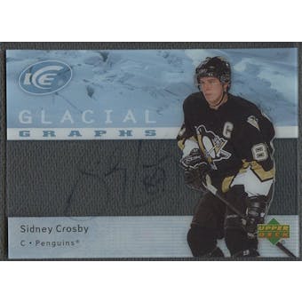 2007/08 Upper Deck Ice #GGSC Sidney Crosby Glacial Graphs Auto SP