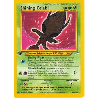Pokemon Neo Destiny 1st Edition Single Shining Celebi 106/105