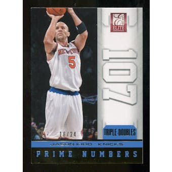 2012/13 Panini Elite Prime Numbers Gold #17 Jason Kidd 16/24
