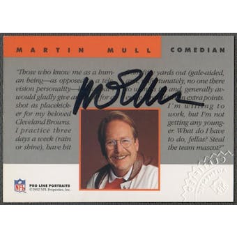 1992 Pro Line Portraits #4 Martin Mull Team NFL Auto
