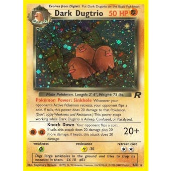Pokemon Team Rocket Single Dark Dugtrio 6/82