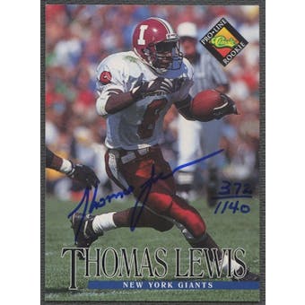 1994 Pro Line Live #81 Thomas Lewis Auto #0372/1140