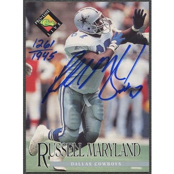 1994 Pro Line Live #87 Russell Maryland Auto #1261/1945