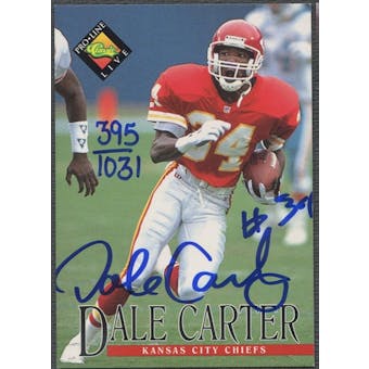 1994 Pro Line Live #24 Dale Carter Auto #0395/1031