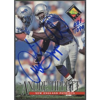 1994 Pro Line Live #122 Andre Tippett Auto #0681/1090
