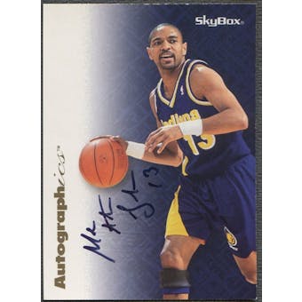 1996/97 SkyBox Premium #33 Mark Jackson Autographics Auto