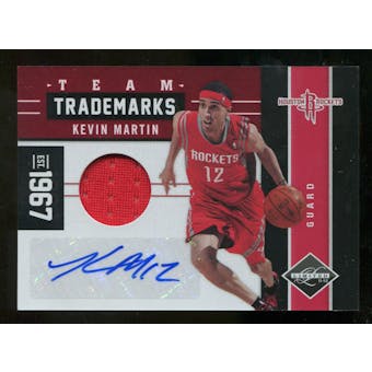 2011/12 Panini Limited Team Trademarks Materials Signatures #19 Kevin Martin Autograph 25 /49
