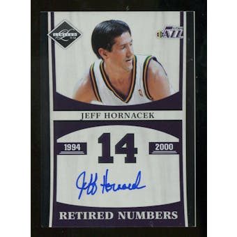2011/12 Limited Retired Numbers Signatures #16 Jeff Hornacek Autograph /99