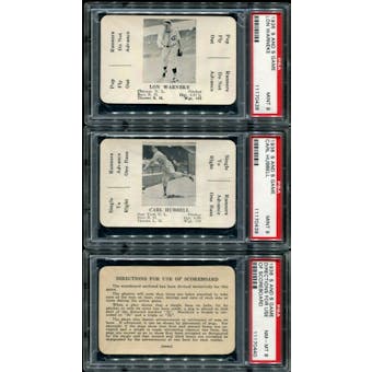 1936 S and S Baseball Game (Green Backs) Complete Set (NM-MT)