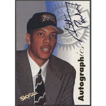 1997/98 SkyBox Premium #80 Anthony Parker Autographics Auto