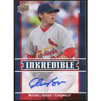 2009 Upper Deck Inkredible #MB Mitchell Boggs S2 Autograph