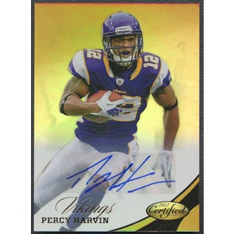 2012 Certified #110 Percy Harvin Mirror Gold Signatures Auto #25/25