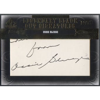 2011 SP Legendary Cuts #WASOB Ossie Bluege Legendary Black Signatures Auto #22/35