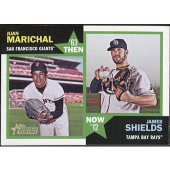 2012 Topps Heritage Then and Now #MS Juan Marichal/James Shields