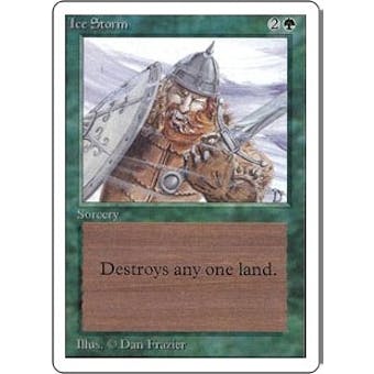 Magic the Gathering Unlimited Single Ice Storm - SLIGHT PLAY (SP)