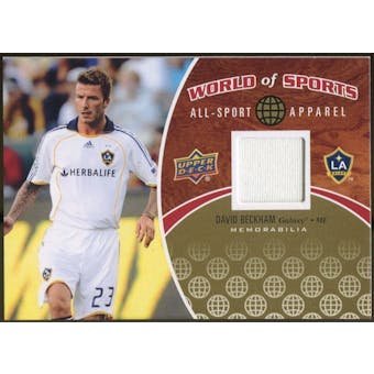 2010 Upper Deck World of Sports All-Sport Apparel Memorabilia #ASA25 David Beckham