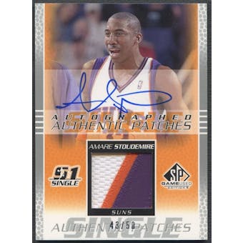 2003/04 SP Game Used #ASAP Amare Stoudemire Authentic Patch Auto #43/50