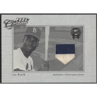 2001 Greats of the Game #3 Lou Brock Feel the Game Classics Jersey