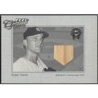 2001 Greats of the Game #10 Roger Maris Feel the Game Classics Bat