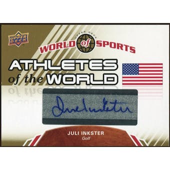 2010 Upper Deck World of Sports Athletes of the World Autographs #AW39 Juli Inkster