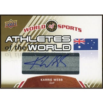 2010 Upper Deck World of Sports Athletes of the World Autographs #AW40 Karrie Webb