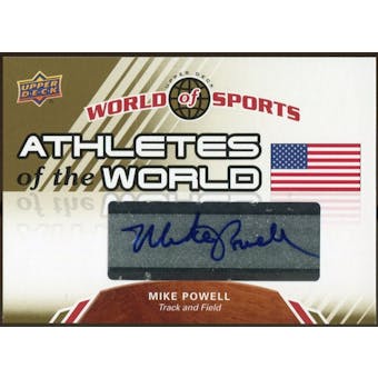 2010 Upper Deck World of Sports Athletes of the World Autographs #AW47 Mike Powell