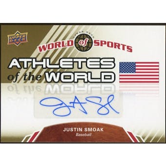 2010 Upper Deck World of Sports Athletes of the World Autographs #AW49 Justin Smoak