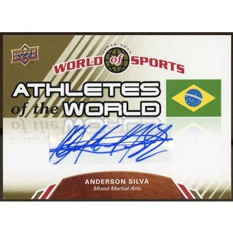 2010 Upper Deck World of Sports Athletes of the World Autographs #AW50 Anderson Silva
