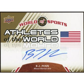 2010 Upper Deck World of Sports Athletes of the World Autographs #AW54 BJ Penn