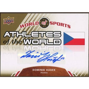 2010 Upper Deck World of Sports Athletes of the World Autographs #AW92 Dominik Hasek