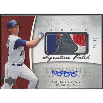2006 Exquisite Collection #MY Michael Young Signature Patch Auto #24/30