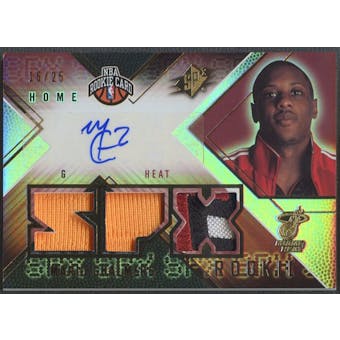2008/09 SPx #149 Mario Chalmers Radiance Rookie Patch Auto #16/25
