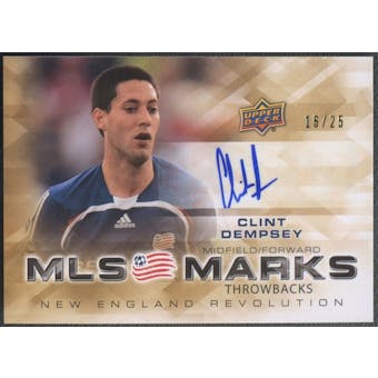 2012 Upper Deck #SPA2 Clint Dempsey MLS Marks SP Auto #16/25